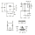 KWC Durchgangsventil, F3, Hydraulisch, O. Mischung, Hinterwandmontage, Waschen