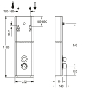 KWC Duschpaneel, F5, Hydr, Edelstahl, Thermostat,...