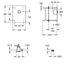KWC Durchgangsventil, F3, Hydraulisch, O. Mischung,...