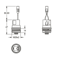 KWC Magnetventilkartusche, F5, DN7, Bistabil, 6 VDC, 2030068773