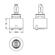 KWC Keramikkartusche, F5, für EHM, 2030068918