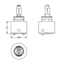KWC Keramikkartusche, F5, für EHM, 2030068918
