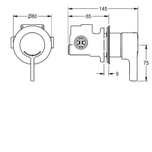KWC Funktionsblock, F5, EHM, Therm, Steckanschluss, 2030069971