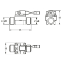 KWC Magnetventil, F5, DN7, Bistabil, 6 VDC, 2030070170