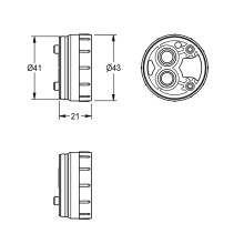KWC Adapter, F5, für Einhebel-thermostat, 2030070354