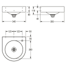KWC Wandtrinkbrunnen, ANIMA, Edelstahl, 345x118x350 mm,...