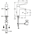 KWC Thermostat-standbatterie, F4, EHM, 135 mm, Armhebel,...