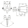 KWC Thermostat-wandbatterie, F4, EHM, Schwenkauslauf, 285 mm, Armhebel 240 mm