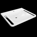 KWC Einzelwaschtisch, MEDCARE, MIRANIT, 650x150x550 mm,...