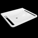 KWC Einzelwaschtisch, MEDCARE, MIRANIT, 650x150x550 mm,...