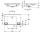 KWC Einzelwaschtisch, MEDCARE, MIRANIT, 850x150x550 mm, Weiß/grau, Ül, Griff