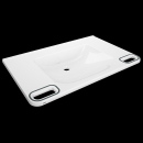 KWC Einzelwaschtisch, MEDCARE, MIRANIT, 850x150x550 mm,...