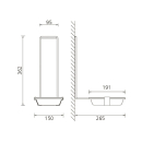 KWC Tropfschale, MEDACRE, Kunststoff, 150x362x265 mm,...