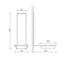 KWC Tropfschale, MEDACRE, Kunststoff, 150x408x265 mm,...