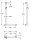 KWC Winkelgriff, MEDCARE, Edst, Grau, 90 Grad, 600x1100x84 mm, Ausf. Re, Br.h