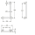 KWC Winkelgriff, MEDCARE, Edst, Grau, 90 Grad, 400x600x84 mm, Ausf. Links