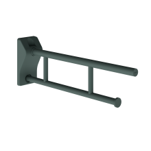 KWC Stützklappgriff, MEDCARE, Edelstahl, Grau, 113x234x700 mm, Wc-rollenhalter