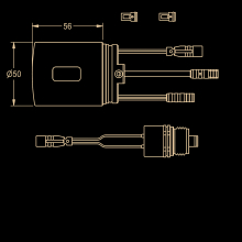 KWC C-modul Hygieneeinheit, für EHM, für Thermostat-wandbatterie, Batterie