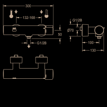 KWC Wandbatterie, F5, Elek, Thermostat, für Handbrause, für C-modul, Batterie