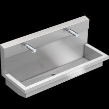 KWC Waschplatzeinheit, PLANOX, Edst, 1200x530x440 mm, 2xWandventil Hydr