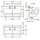 KWC Waschplatzeinheit, PLANOX, Edst, 1200x530x440 mm,...