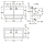 KWC Waschplatzeinheit, PLANOX, Edst, 1200x530x440 mm, 2xWandventil Hydr