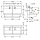 KWC Waschplatzeinheit, PLANOX, Edst, 1800x530x440 mm, 3xWandventil Hydr