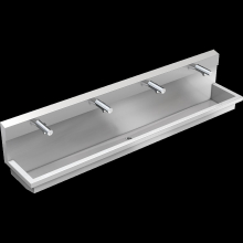 KWC Waschplatzeinheit, PLANOX, Edst, 2400x530x440 mm, 4xMBatt. Elektronisch