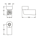 KWC Adapter, F4, für Wandbatterie, für...