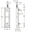 KWC Duschpaneel, F3, Edst, Hdyr, DN20, ohne Mischung,...