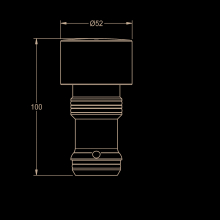 KWC Umrüstoberteil, F3, Von F5 auf F3, für Thermostat Duschen