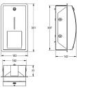 KWC Wc-doppelrollenhalter, STRATOS, Edst, UP, 183x331x142...