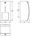 KWC Wc-doppelrollenhalter, STRATOS, Edst, AP, 156x303x141...