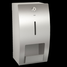 KWC Wc-doppelrollenhalter, STRATOS, Edelstahl, AP, 156x305x141 mm