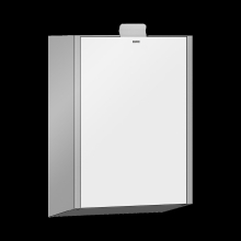 KWC Hygieneabfallbehälter, EXOS, Edst, AP, 230x346x125 mm, Front ESG Weiß