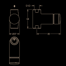 KWC Durchgangsventil, F3, Hydraulisch, für...