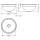 KWC Rundbecken, RONDO, Edelstahl, Hochglanz, 233x107 mm, Ablaufgarnitur