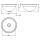 KWC Rundbecken, RONDO, Edelstahl, Sdm, 233x107 mm, Ablaufgarnitur