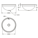 KWC Rundbecken, RONDO, Edelstahl, Sdm, 295x119 mm,...