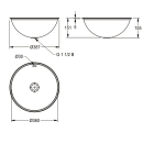 KWC Rundbecken, RONDO, Edelstahl, Sdm, 387x155 mm,...