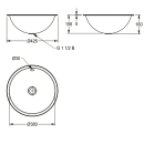 KWC Rundbecken, RONDO, Edelstahl, Sdm, 426x160 mm,...