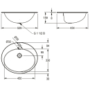 KWC Ovalbecken, RONDO, Edelstahl, Sdm, 529x159x454 mm,...