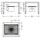 KWC Stiefelreinigungsanl, SIRIUS, Edst, 700x500x600 mm, 1...