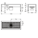 KWC Stiefelreinigungsanl, SIRIUS, Edst, 1400x500x600 mm,...
