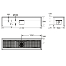 KWC Stiefelreinigungsanl, SIRIUS, Edst, 2100x500x600 mm,...
