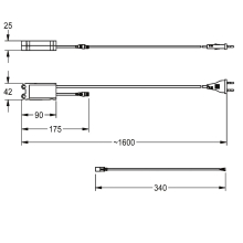 KWC Steckernetzteil, A3000open, Eing. 230 VAC, Ausg. 24 VDC, 12 w