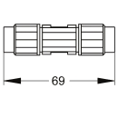 KWC Kupplung, A3000open, für Systemkabel