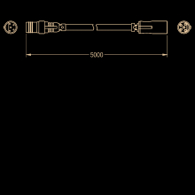 KWC Verlängerungskabel, A3000open, 5 m, Elektro-t-verteiler Zum Elektronikodul