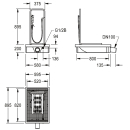 KWC Stiefelreinigungsanlage, SIRIUS, 600x205x900 mm,...