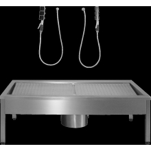 KWC Stiefelreinigungsanl, SIRIUS, Edst, 2800x500x600 mm, 4 Reinigungsplätze